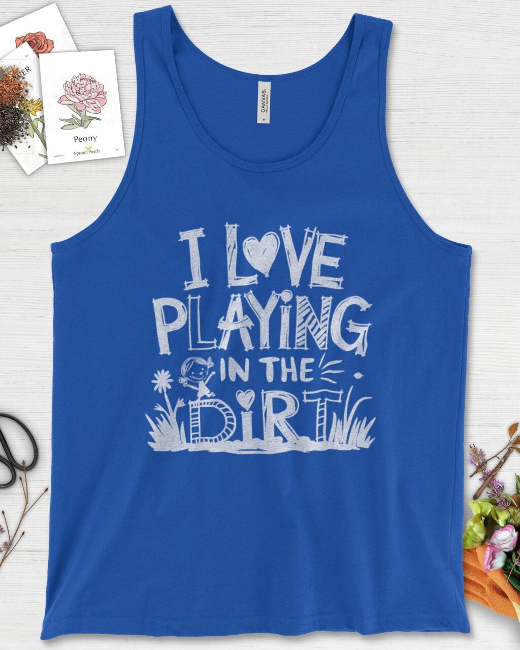 Loves to Play in Dirt Tank Top