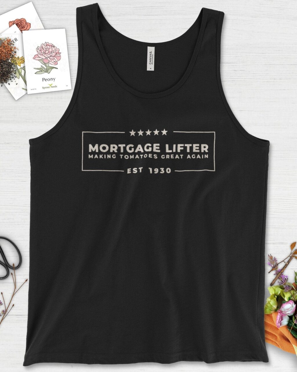 Alternative view of Making Tomatoes Great Again Tank Top