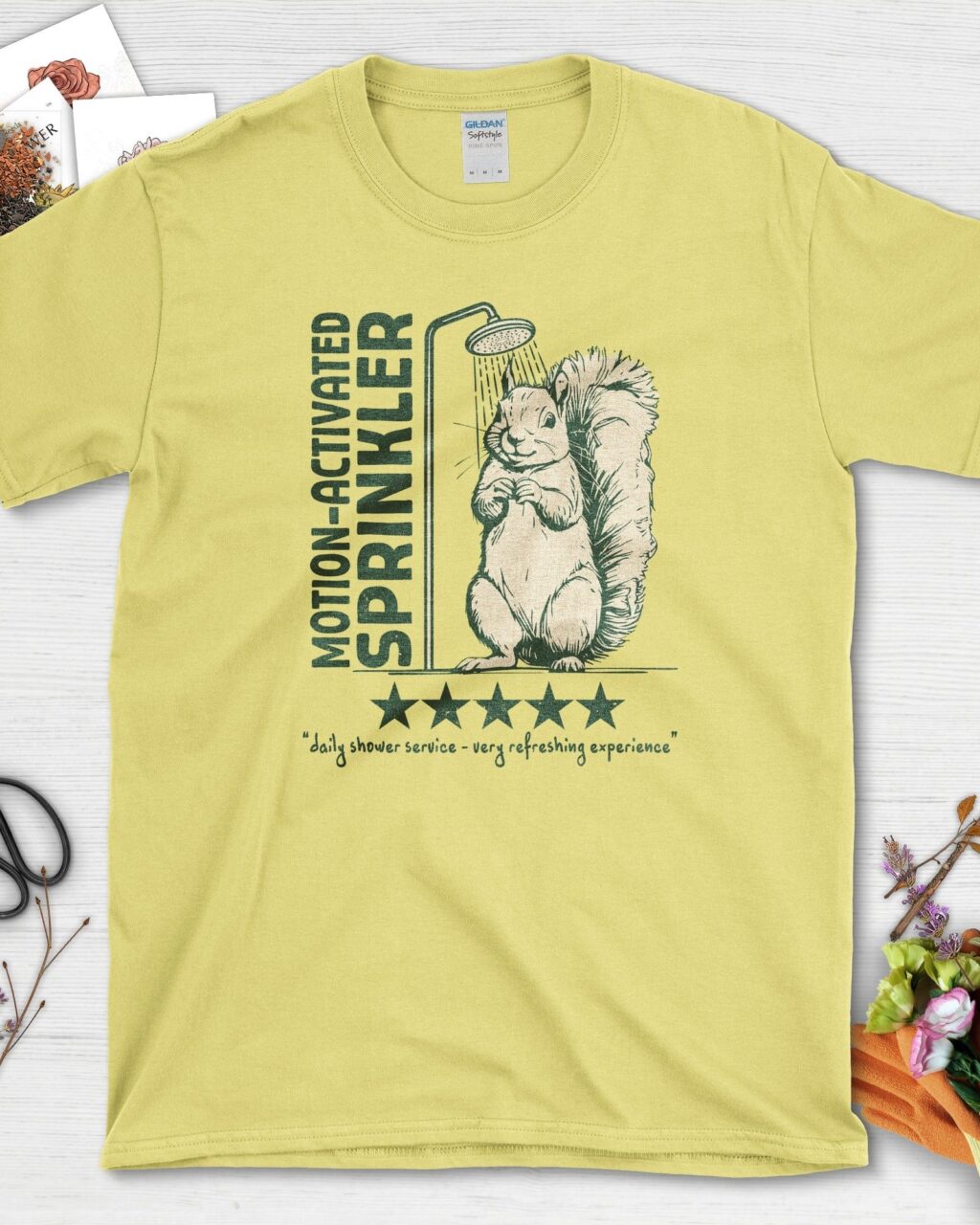 Motion Activated Sprinkler Squirrel T-Shirt