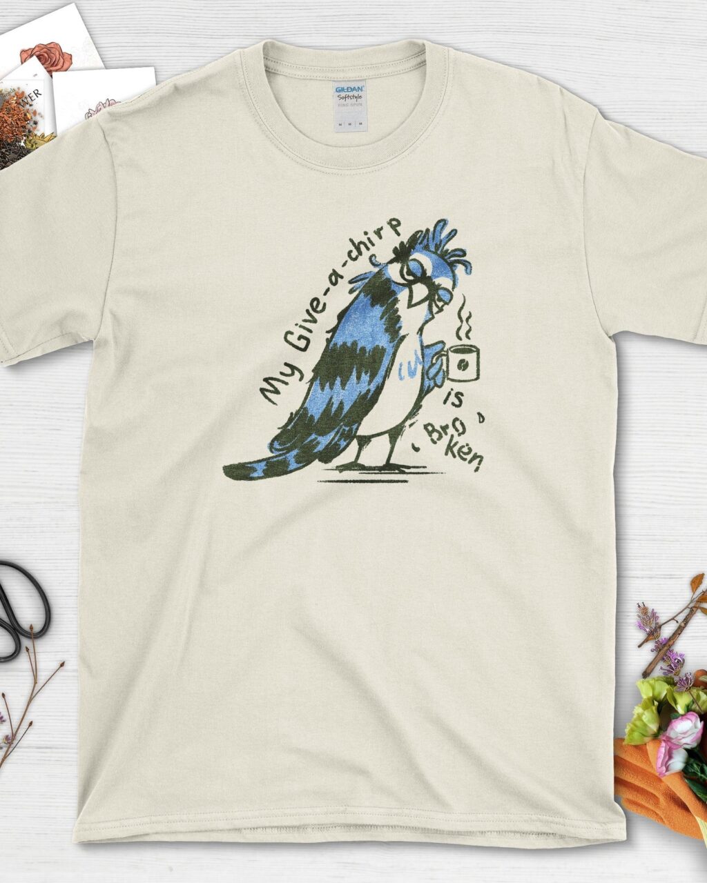 Alternative view of My Give a Chirp is Broken T-Shirt
