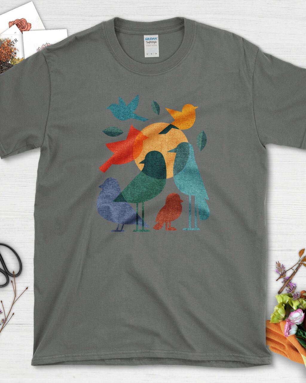 Alternative view of Mystery Flock Birds T-Shirt