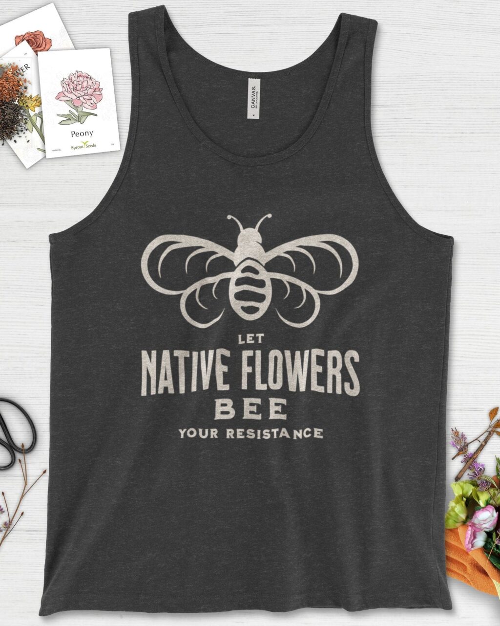 Alternative view of Native Flowers Your Resistance Tank Top