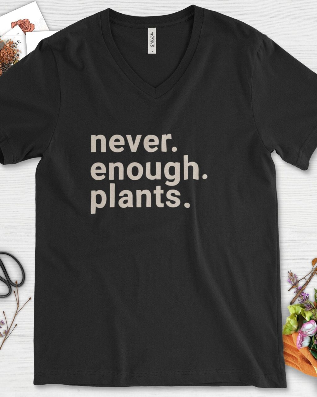 Alternative view of Never Enough Plants V-Neck