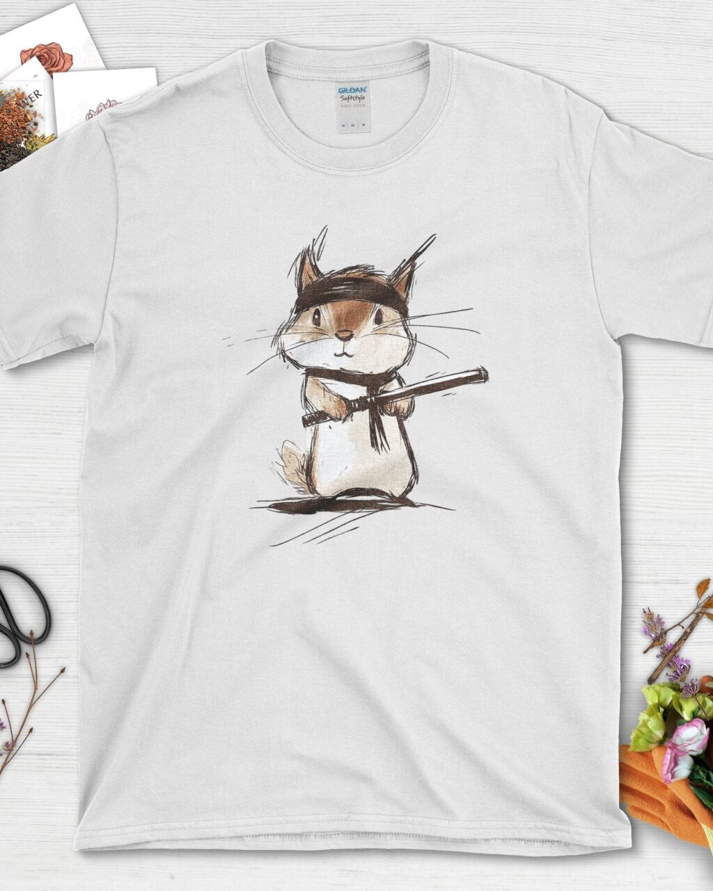 Alternative view of Ninja Squirrel T-Shirt