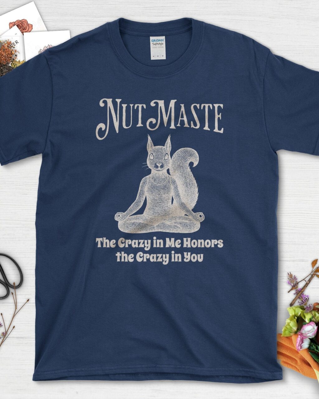 Alternative view of Nut Maste Meditation T-Shirt