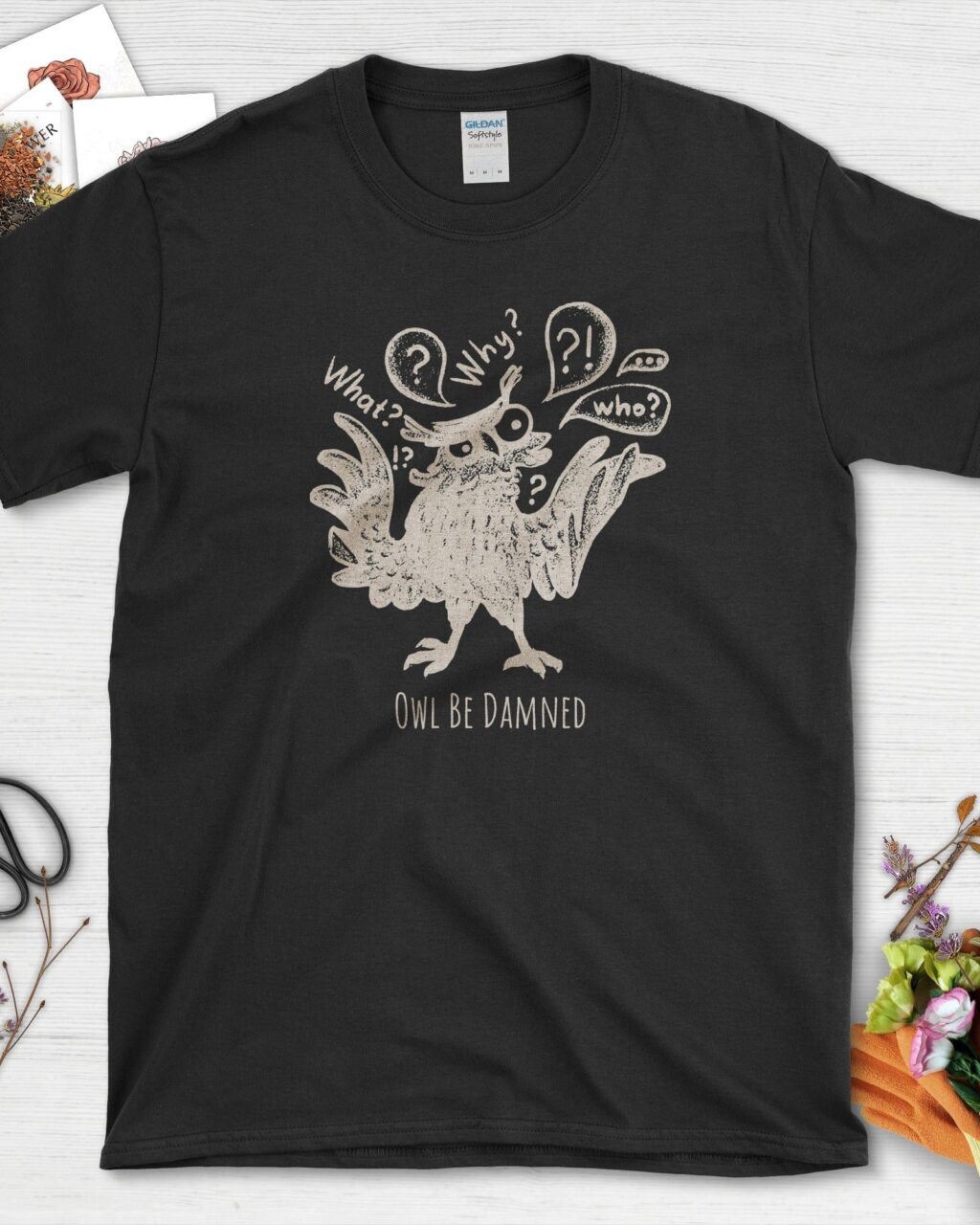 Alternative view of Owl Be Damned T-Shirt