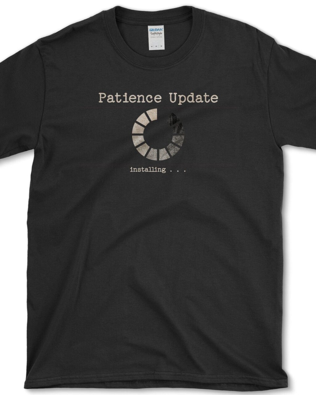 Alternative view of Patience Update Installing T-Shirt