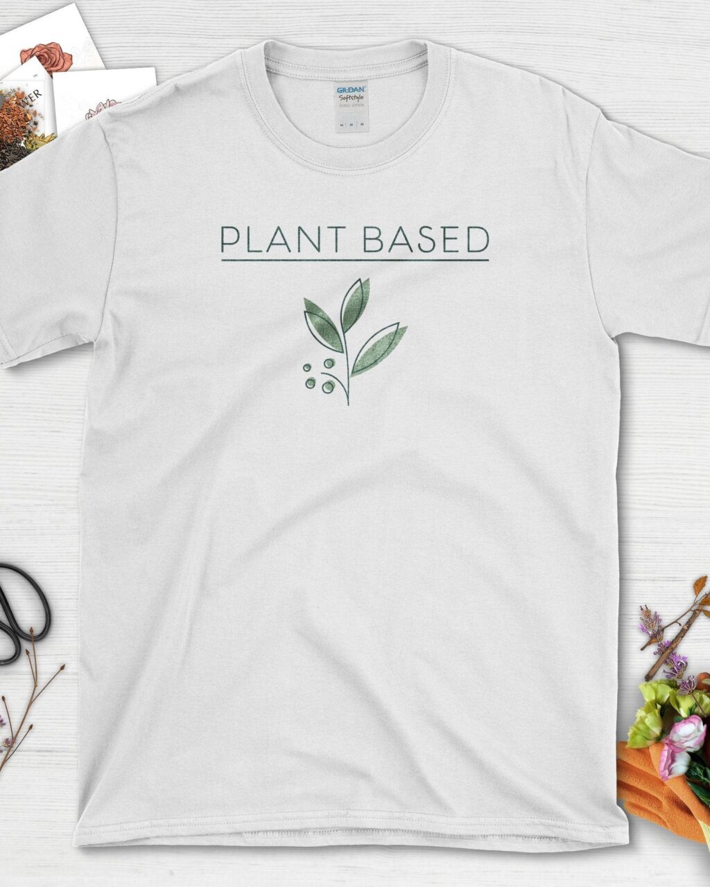 Alternative view of Plant Based Elegant Designs Greenery T-Shirt