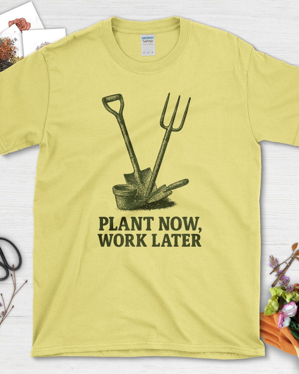 Alternative view of Plant Now Work Later T-Shirt