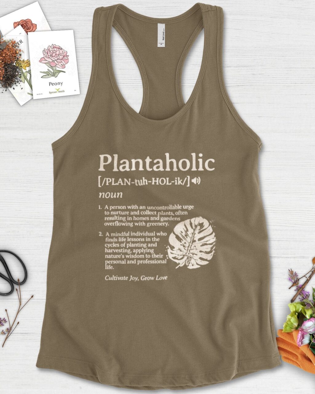 Plantaholic Definition Racerback
