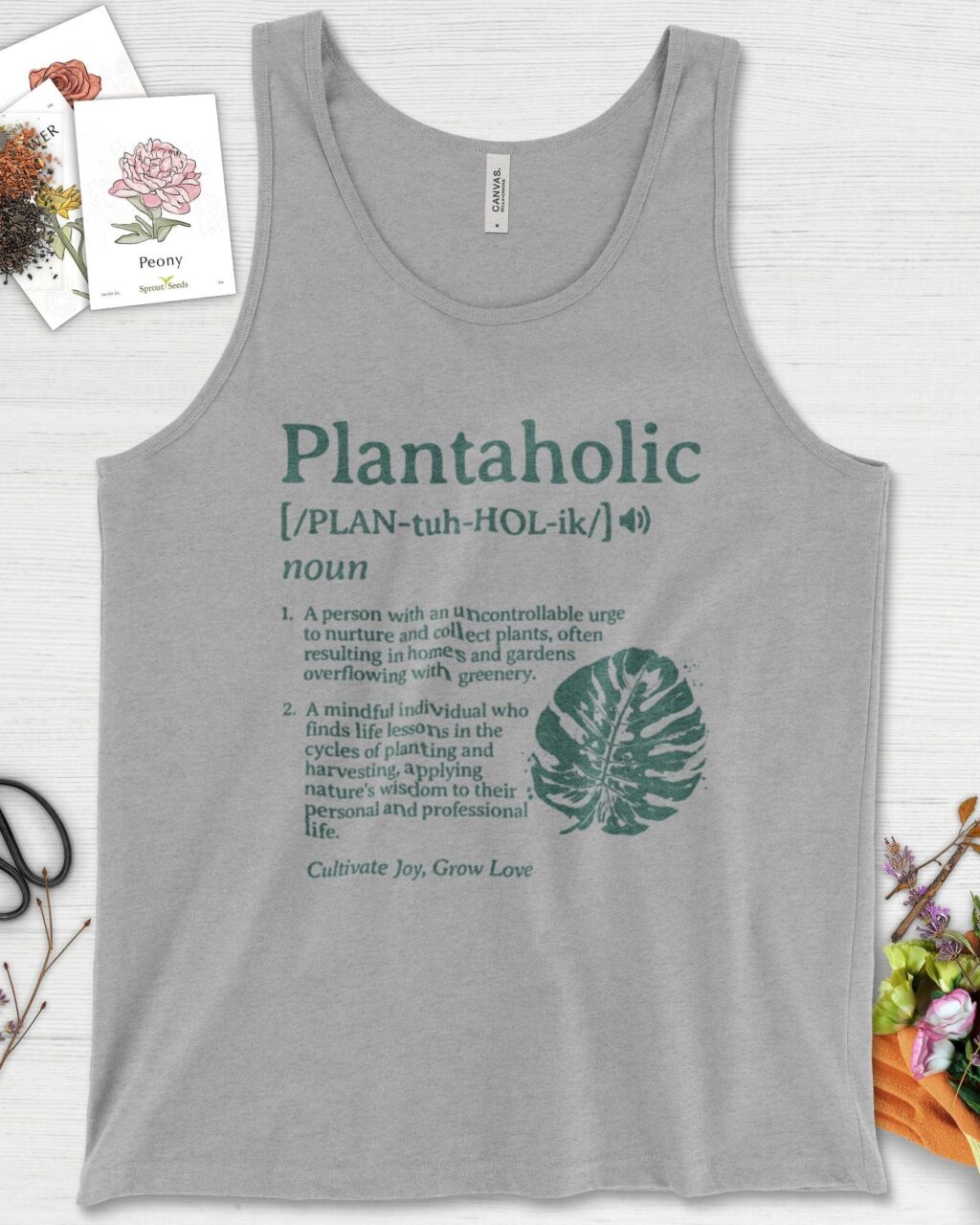 Alternative view of Plantaholic Definition Tank Top