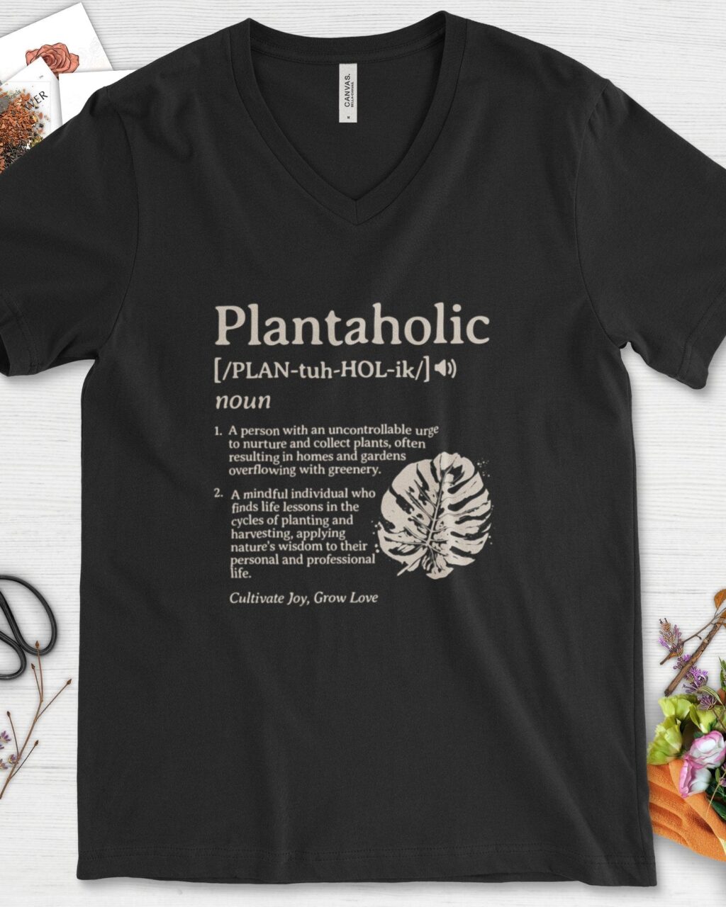 Alternative view of Plantaholic Definition V-Neck