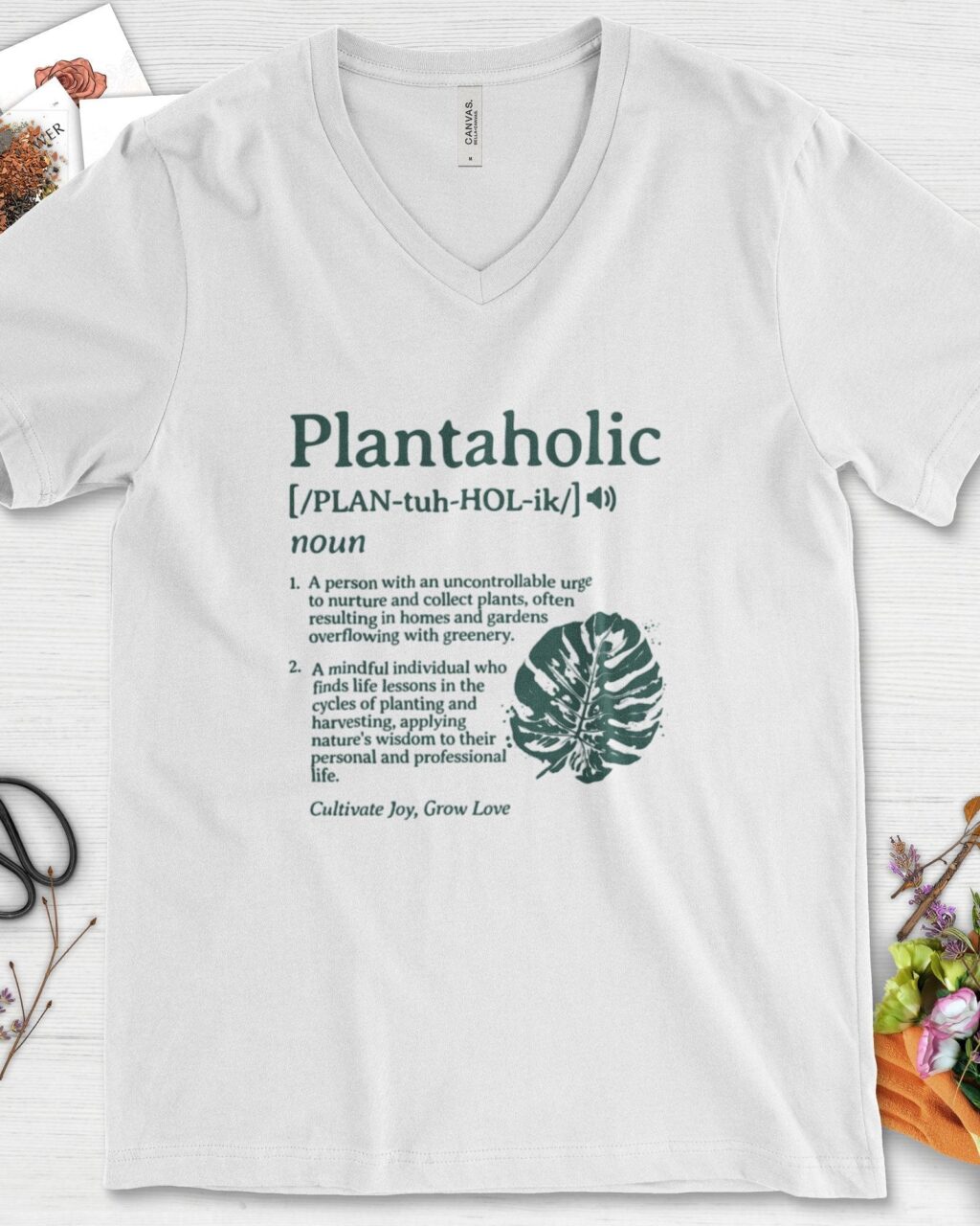 Plantaholic Definition V-Neck
