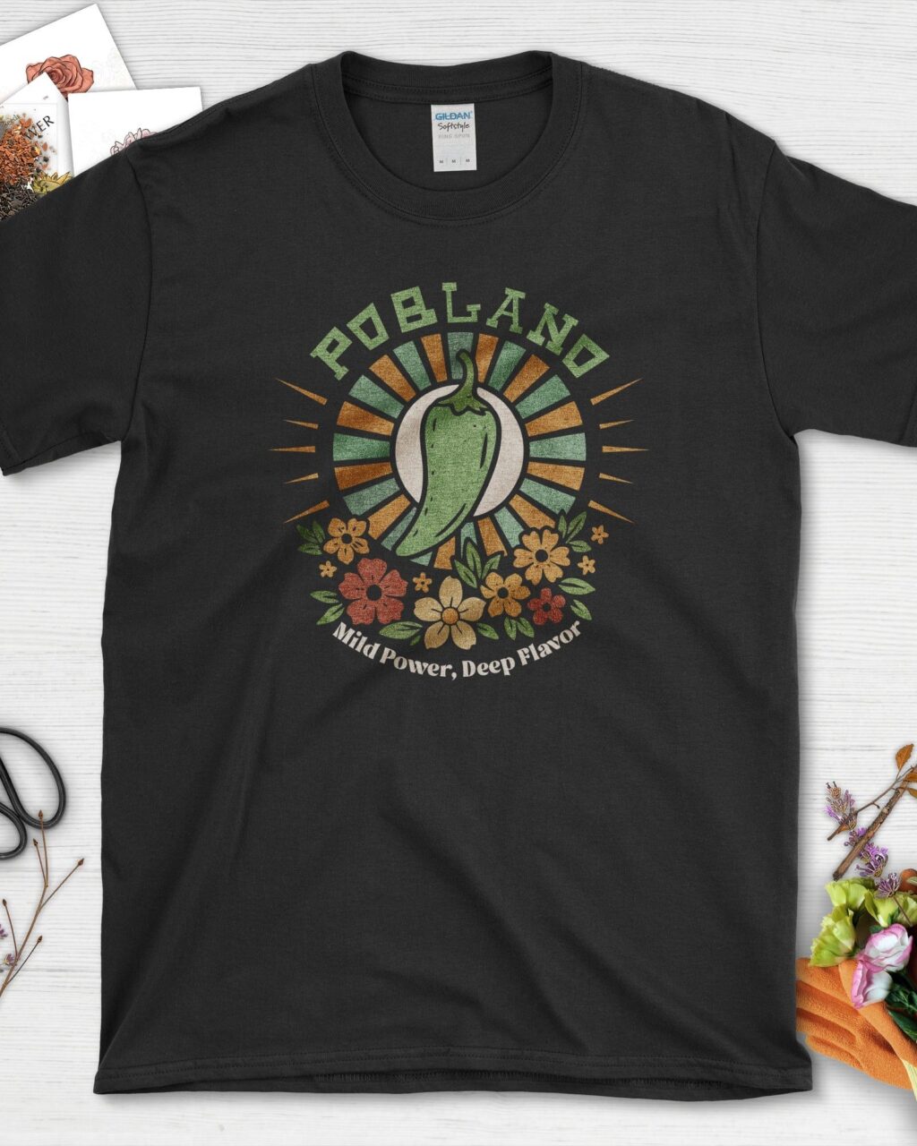 Alternative view of Poblano Pepper Garden Power T-Shirt