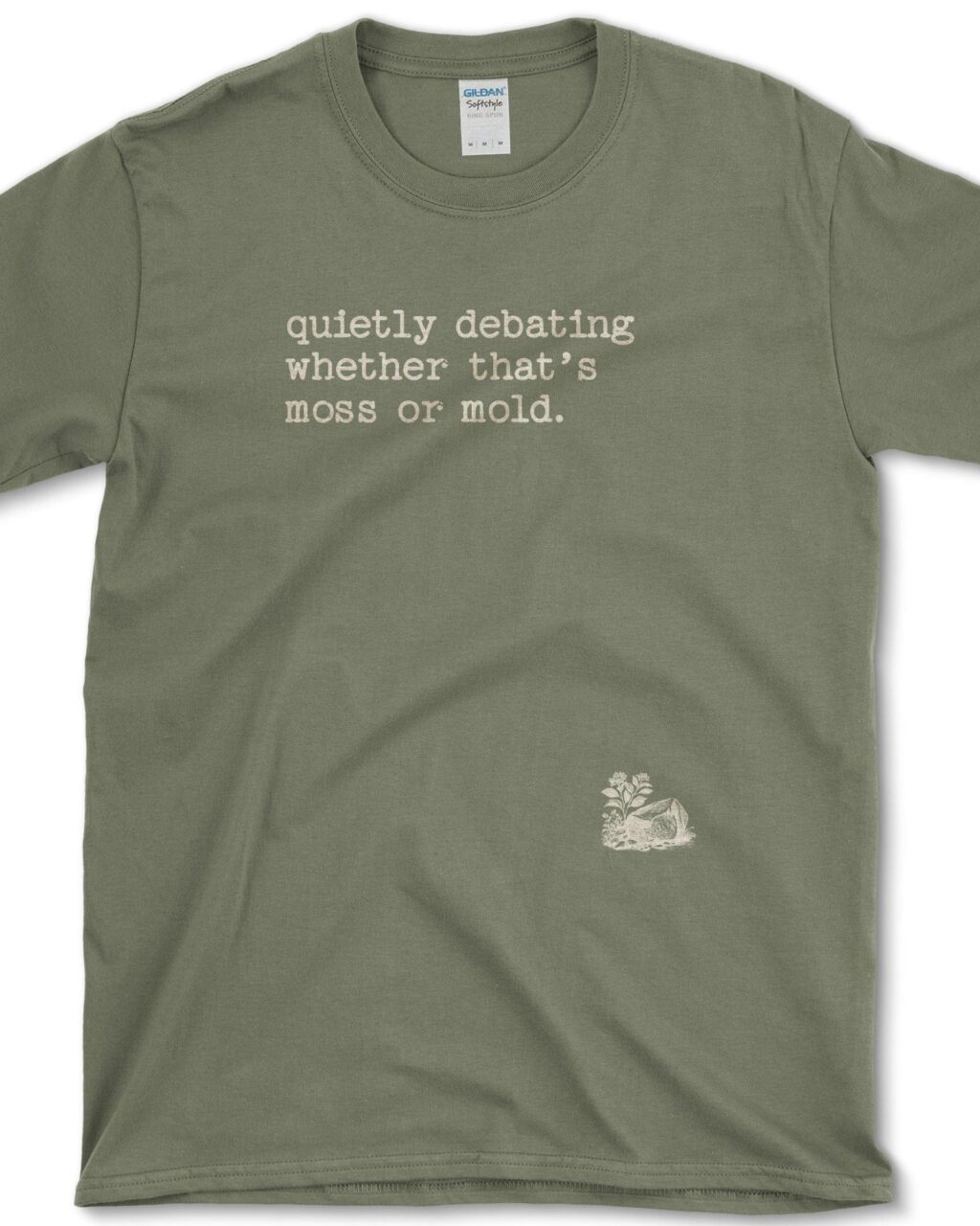 Alternative view of Quietly Debating Moss T-Shirt