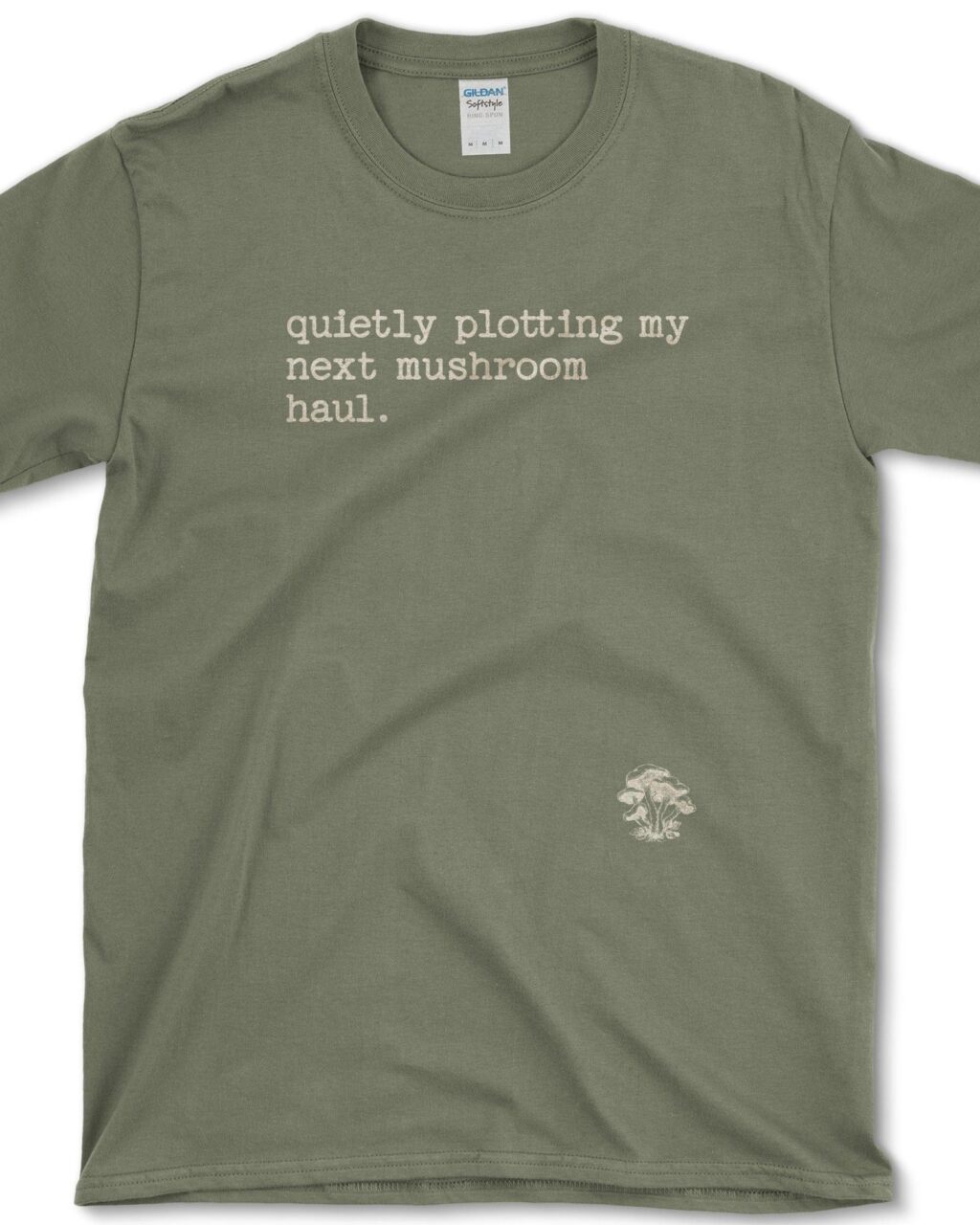 Alternative view of Quietly Plotting Mushroom Haul T-Shirt
