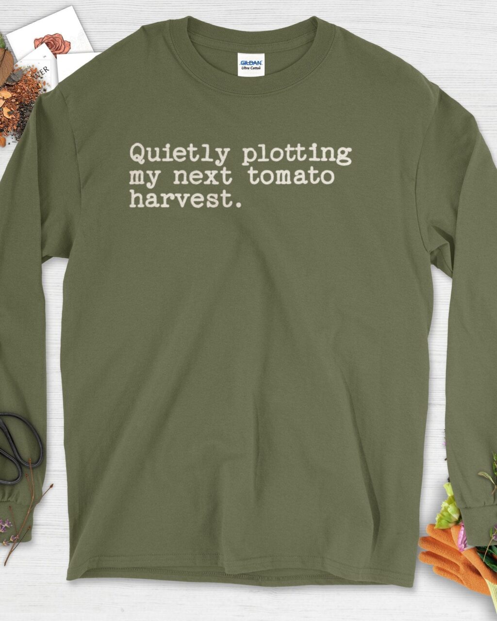 Quietly Plotting Tomato Harvest Long Sleeve