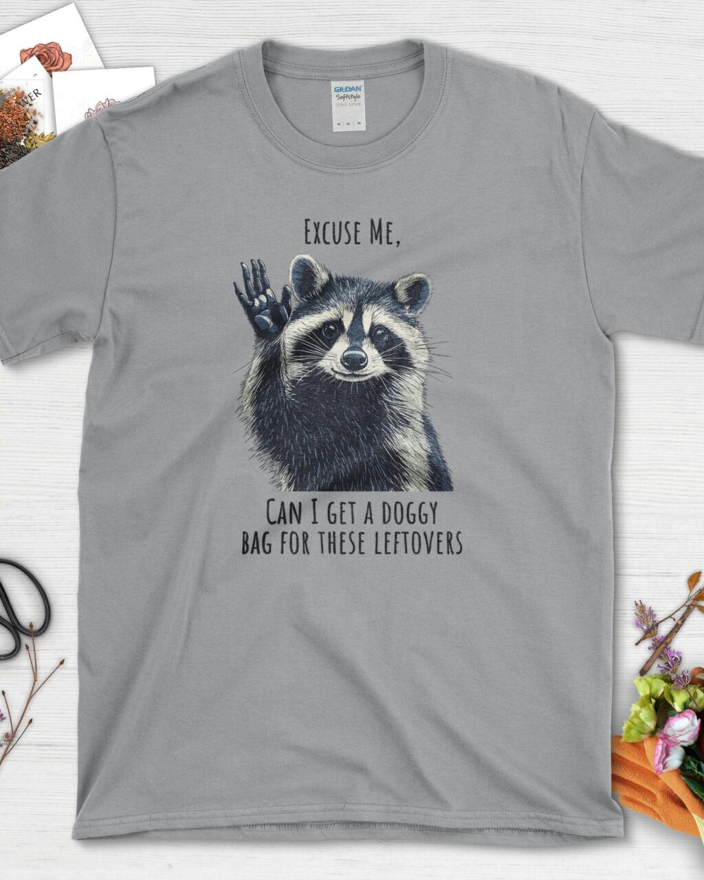 Alternative view of Raccoon Doggy Bag T-Shirt