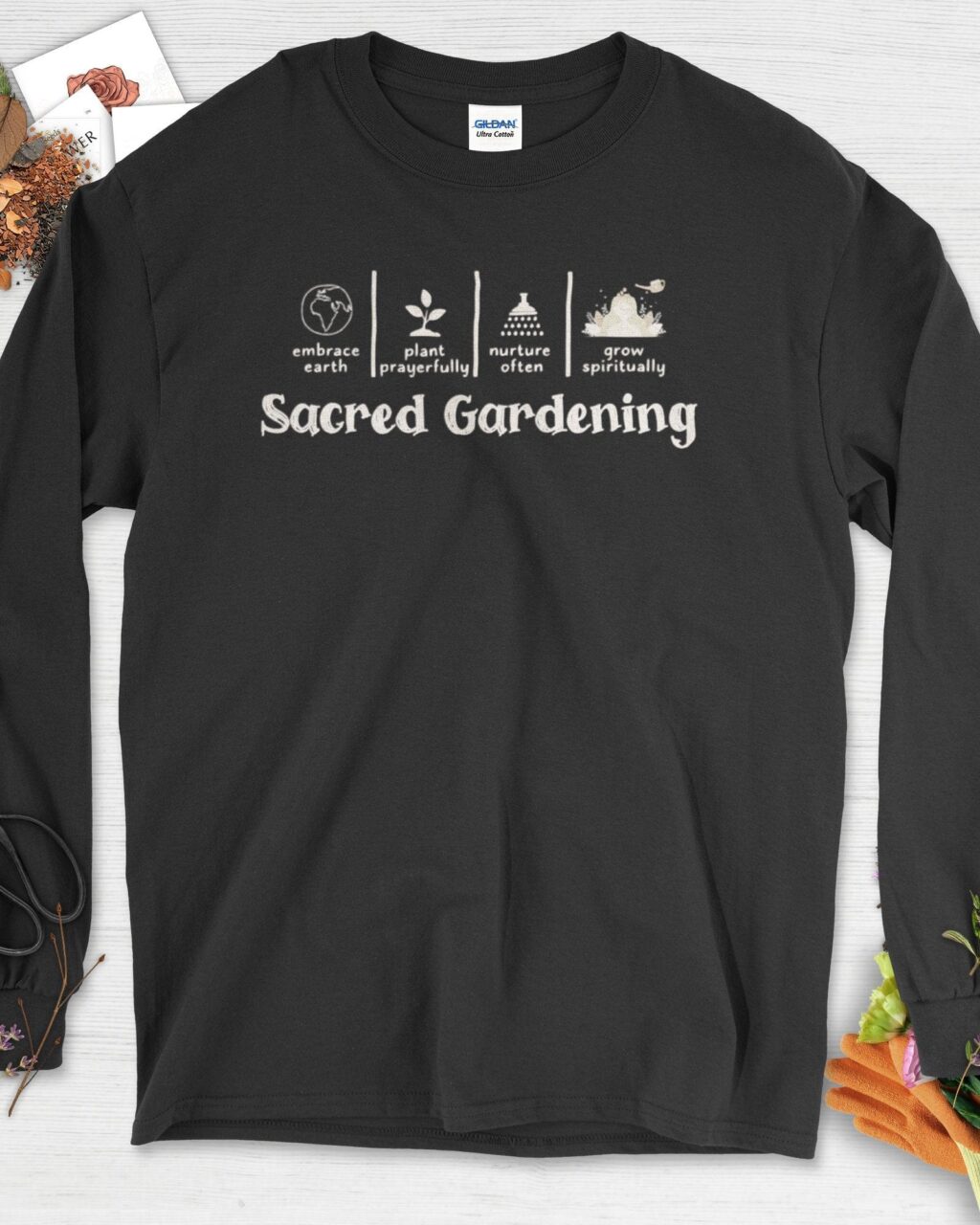 Sacred Gardening Plant Water Grow Long Sleeve