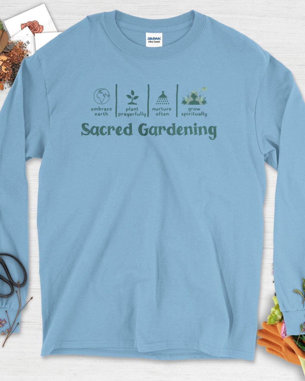 Alternative view of Sacred Gardening Plant Water Grow Long Sleeve