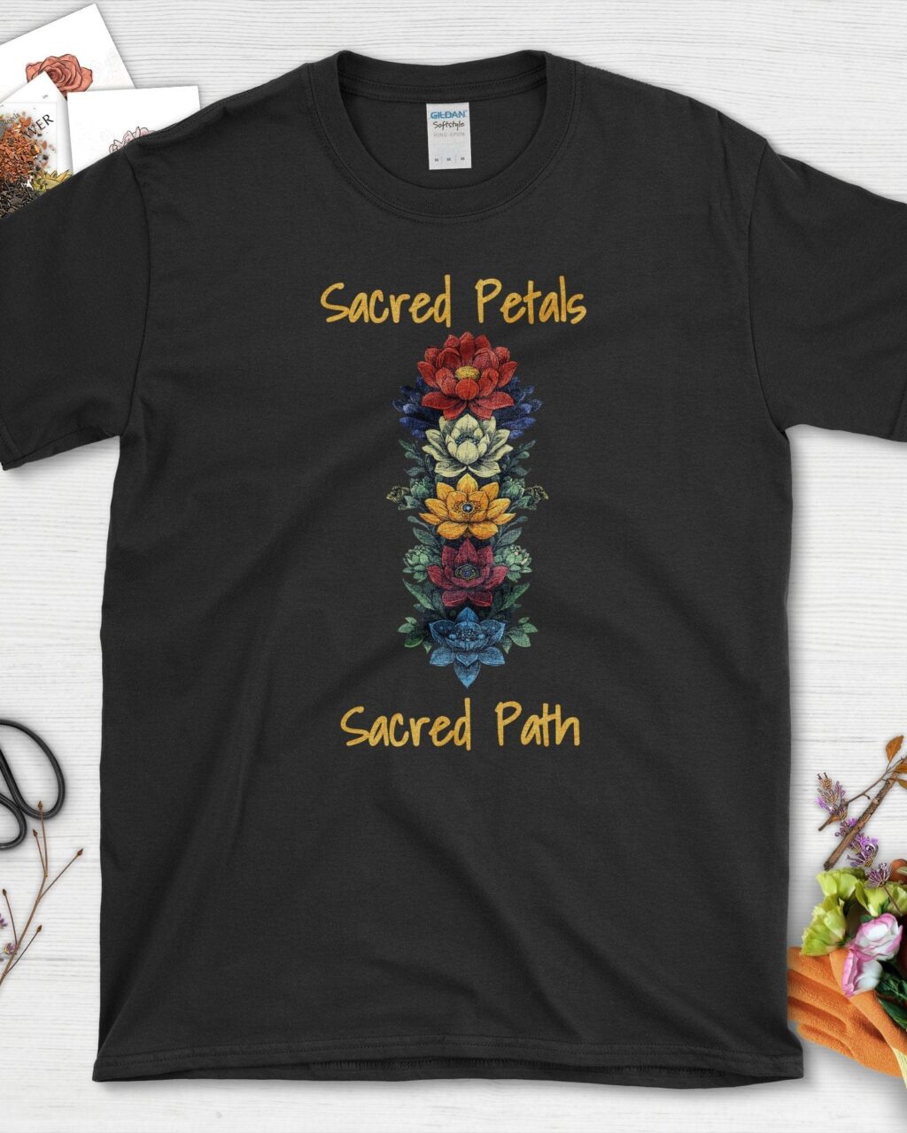 Alternative view of Sacred Petals Sacred Path T-Shirt