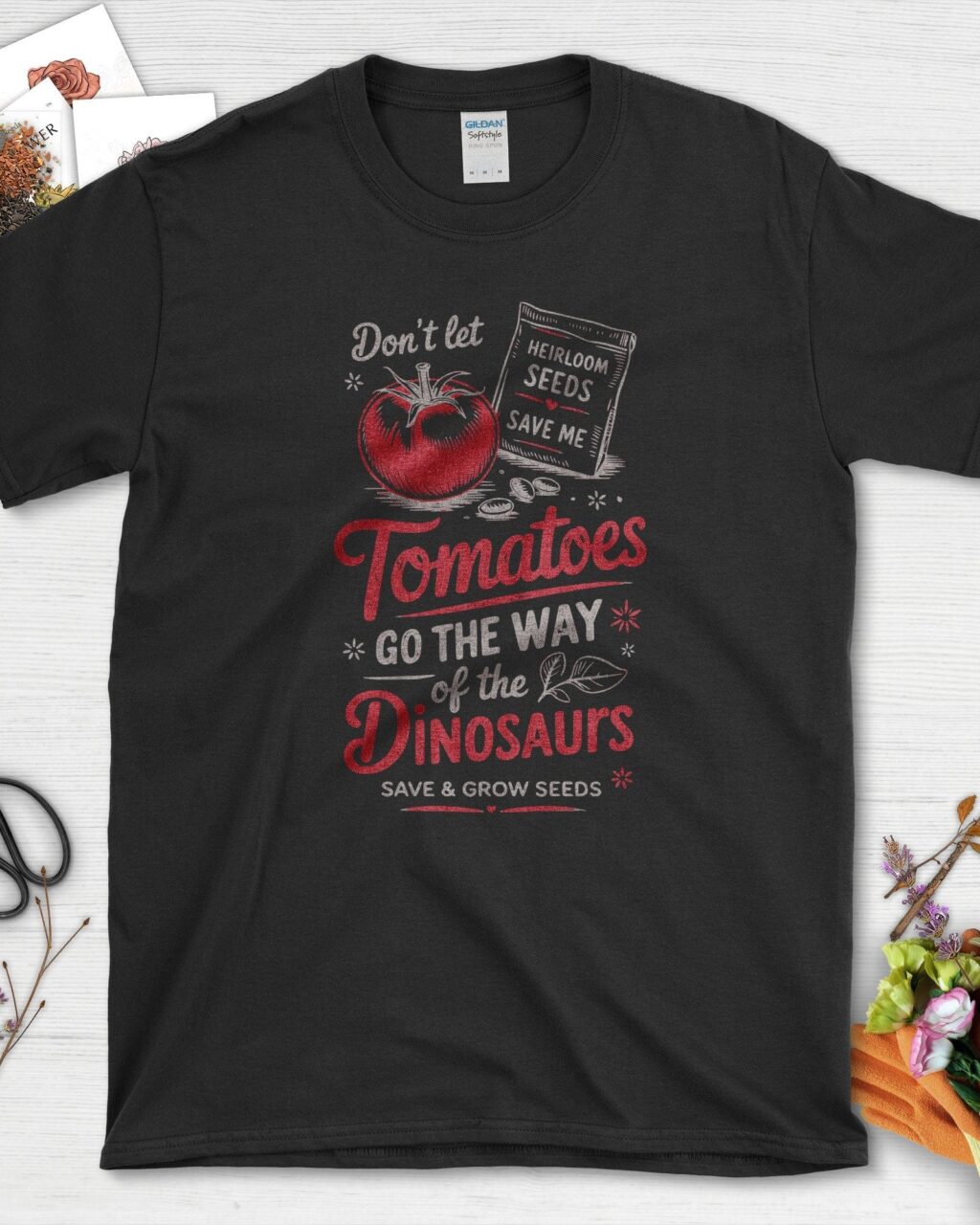 Alternative view of Save Tomatoes Heirloom Seeds T-Shirt