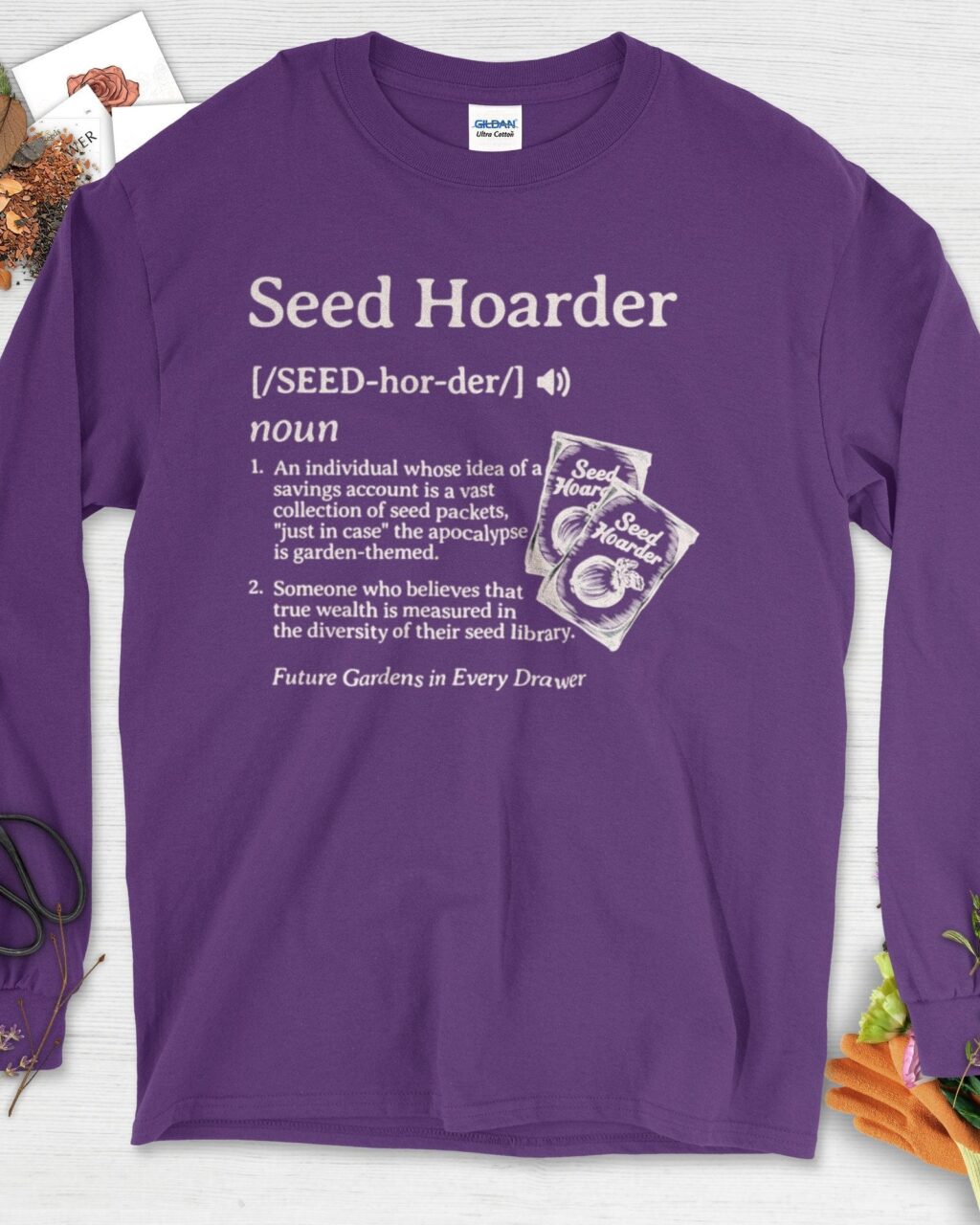 Alternative view of Seed Hoarder Definition Long Sleeve