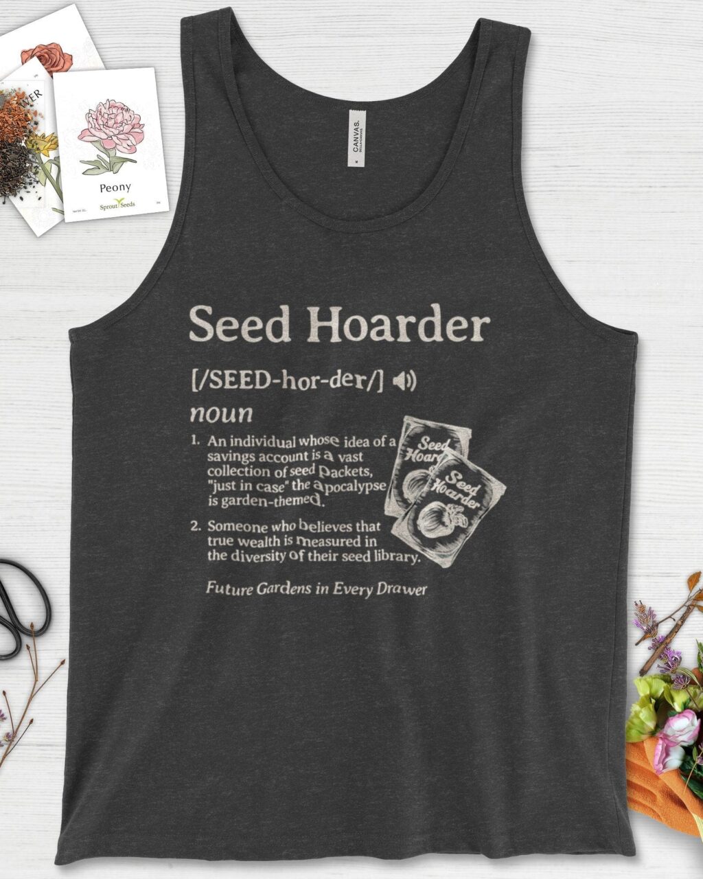 Alternative view of Seed Hoarder Definition Tank Top