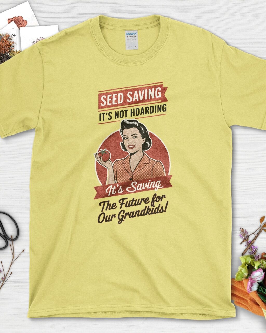 Alternative view of Seed Saving Future Grandkids T-Shirt