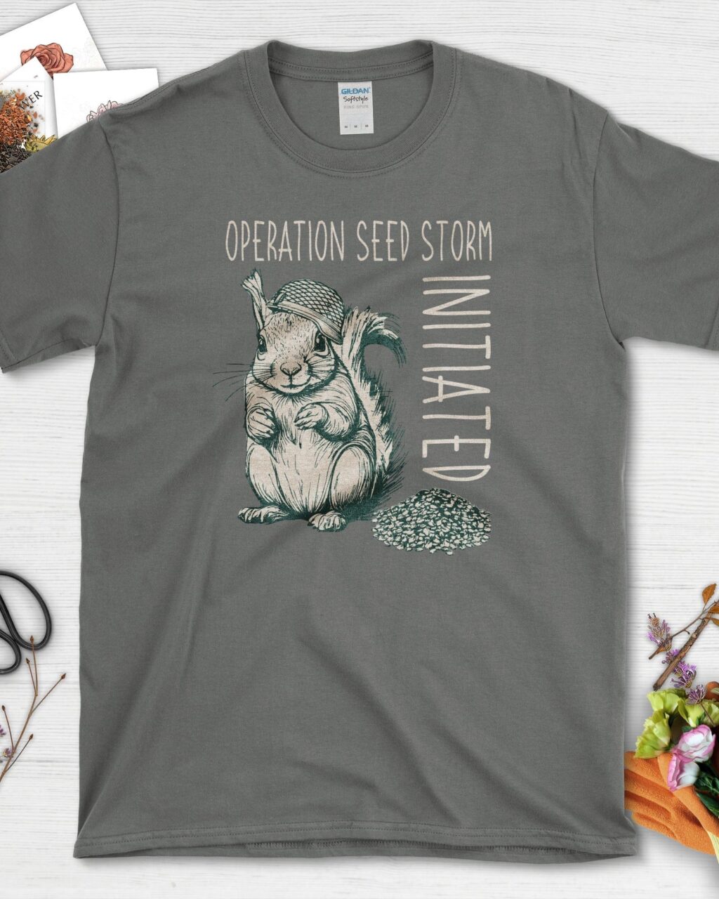 Alternative view of Seed Storm Squirrel T-Shirt