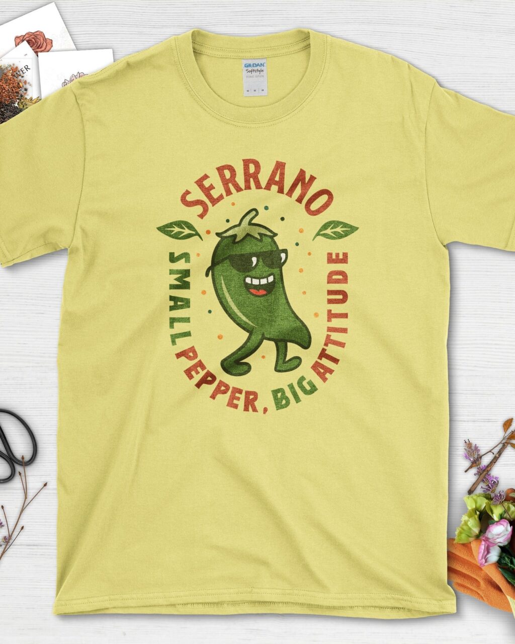 Serrano Pepper Big Attitude T-Shirt