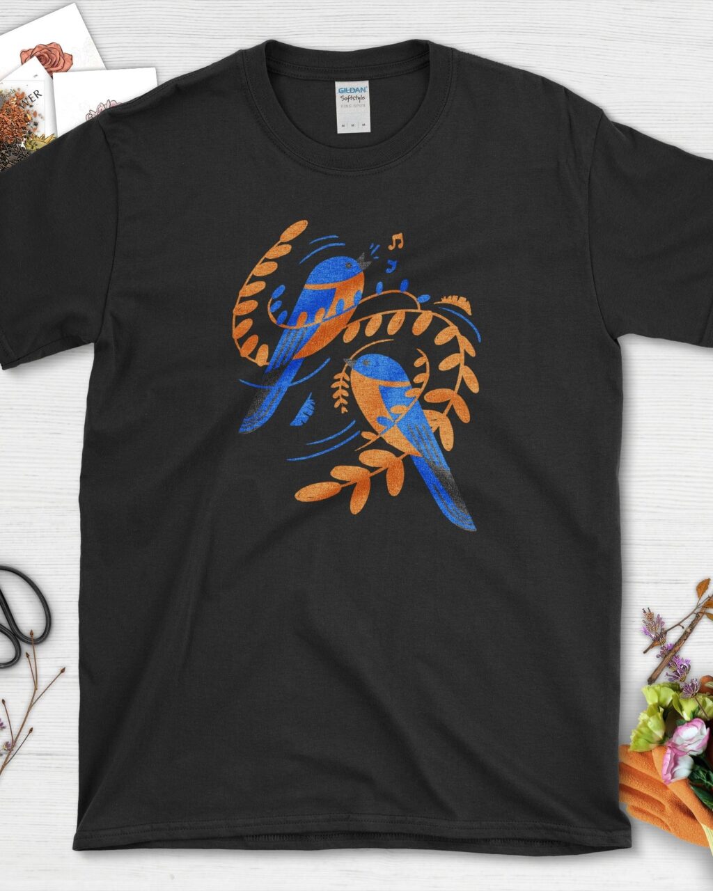 Alternative view of Singing Garden Birds T-Shirt