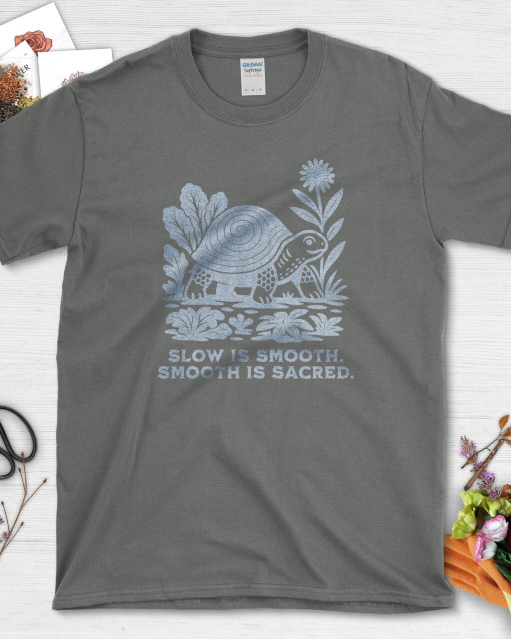 Alternative view of Slow is Sacred T-Shirt