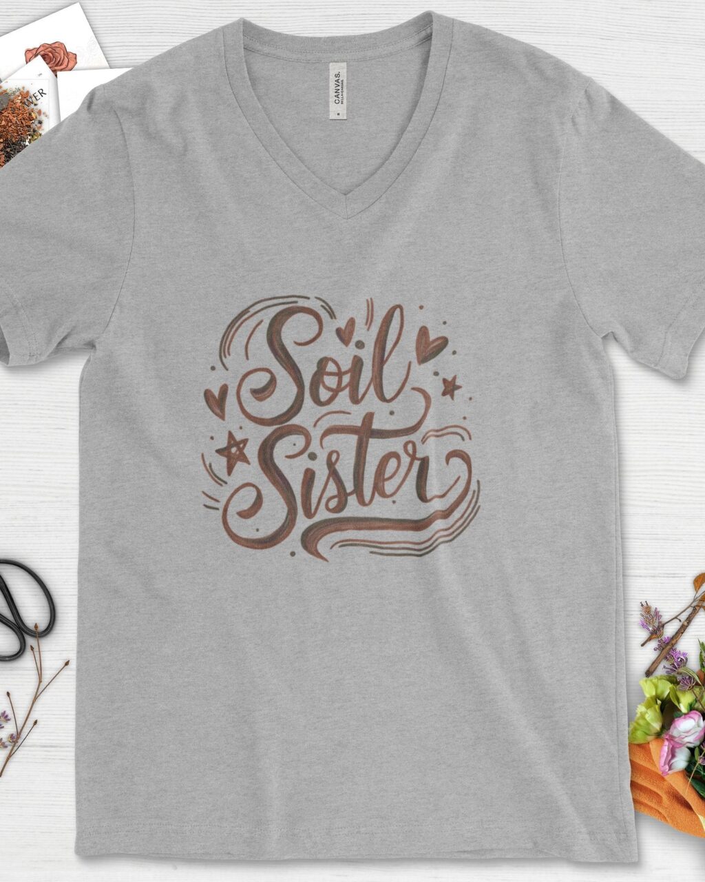 Alternative view of Soil Sister Garden V-Neck