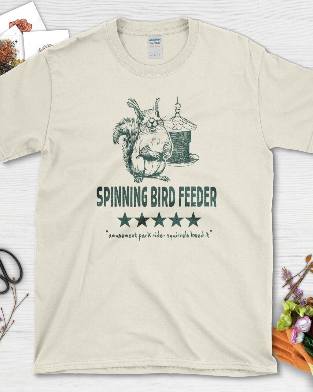 Spinning Bird Feeder Squirrel T-Shirt