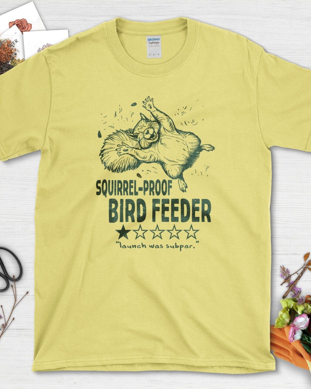 Alternative view of Squirrel Bird Feeder T-Shirt