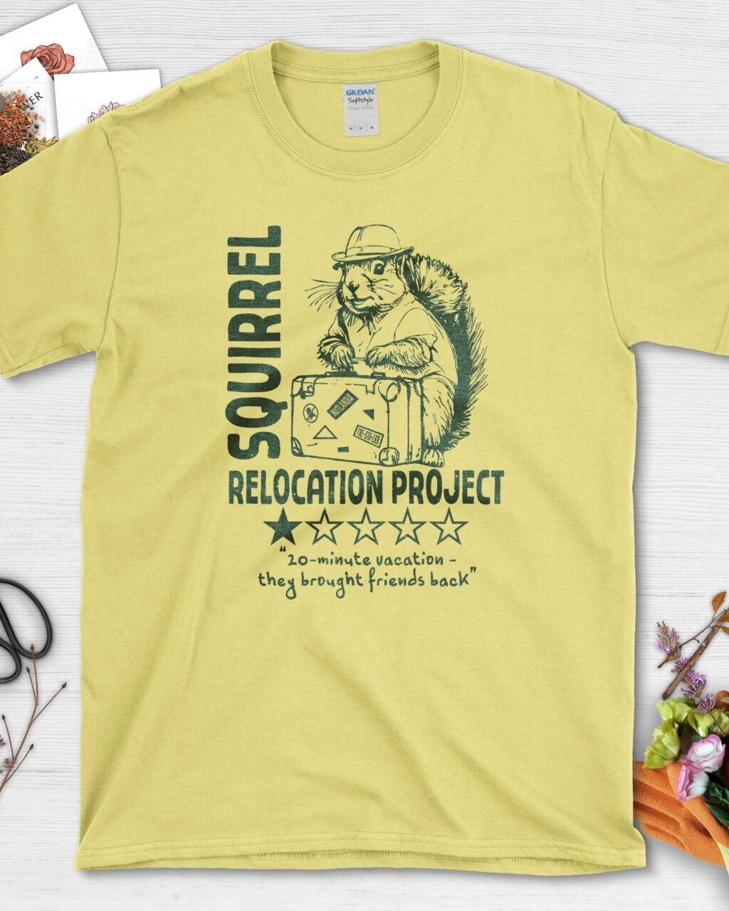 Alternative view of Squirrel Relocation Project T-Shirt