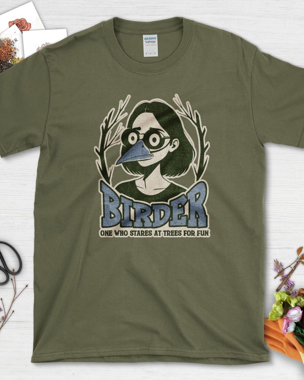 Stares Trees Bird Lover T-Shirt