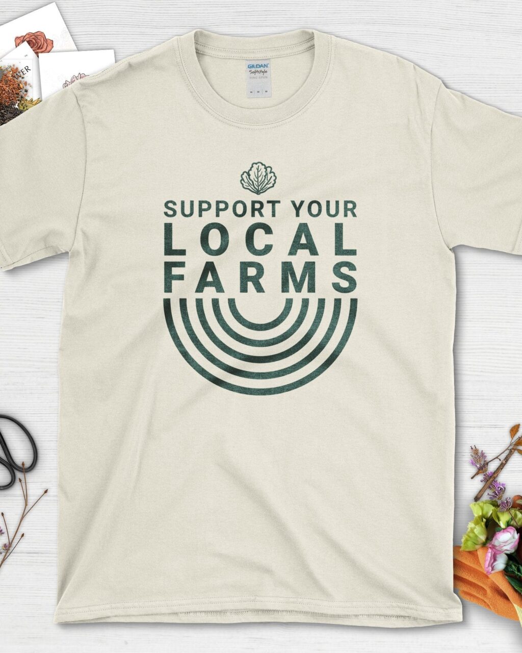 Alternative view of Support Your Local Farms T-Shirt