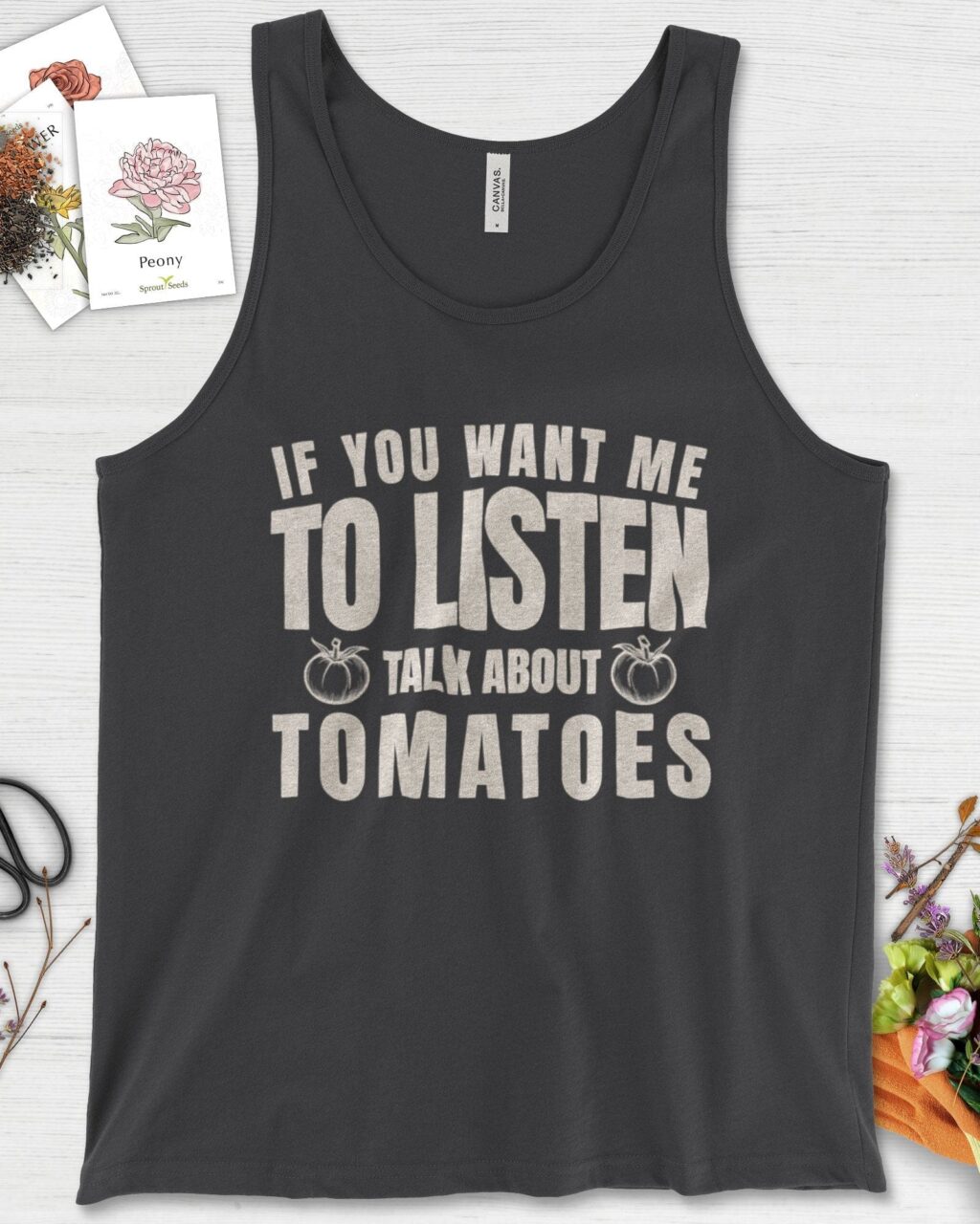 Alternative view of Talk About Tomatoes Tank Top