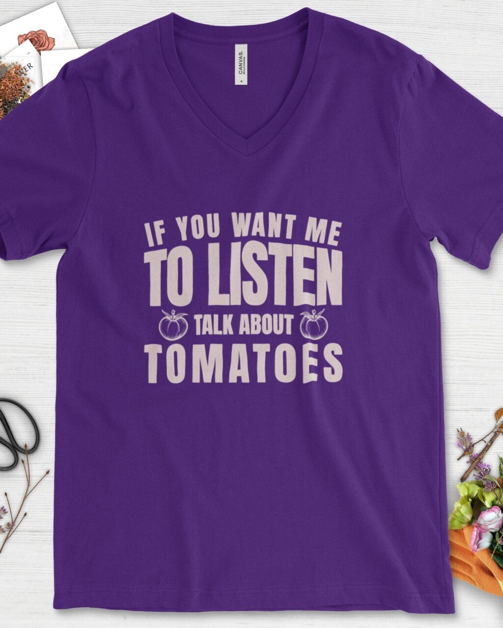 Talk About Tomatoes V-Neck