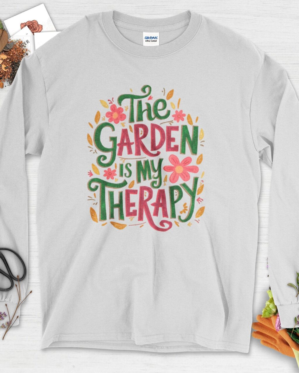 The Garden Is My Therapy Graphic Long Sleeve