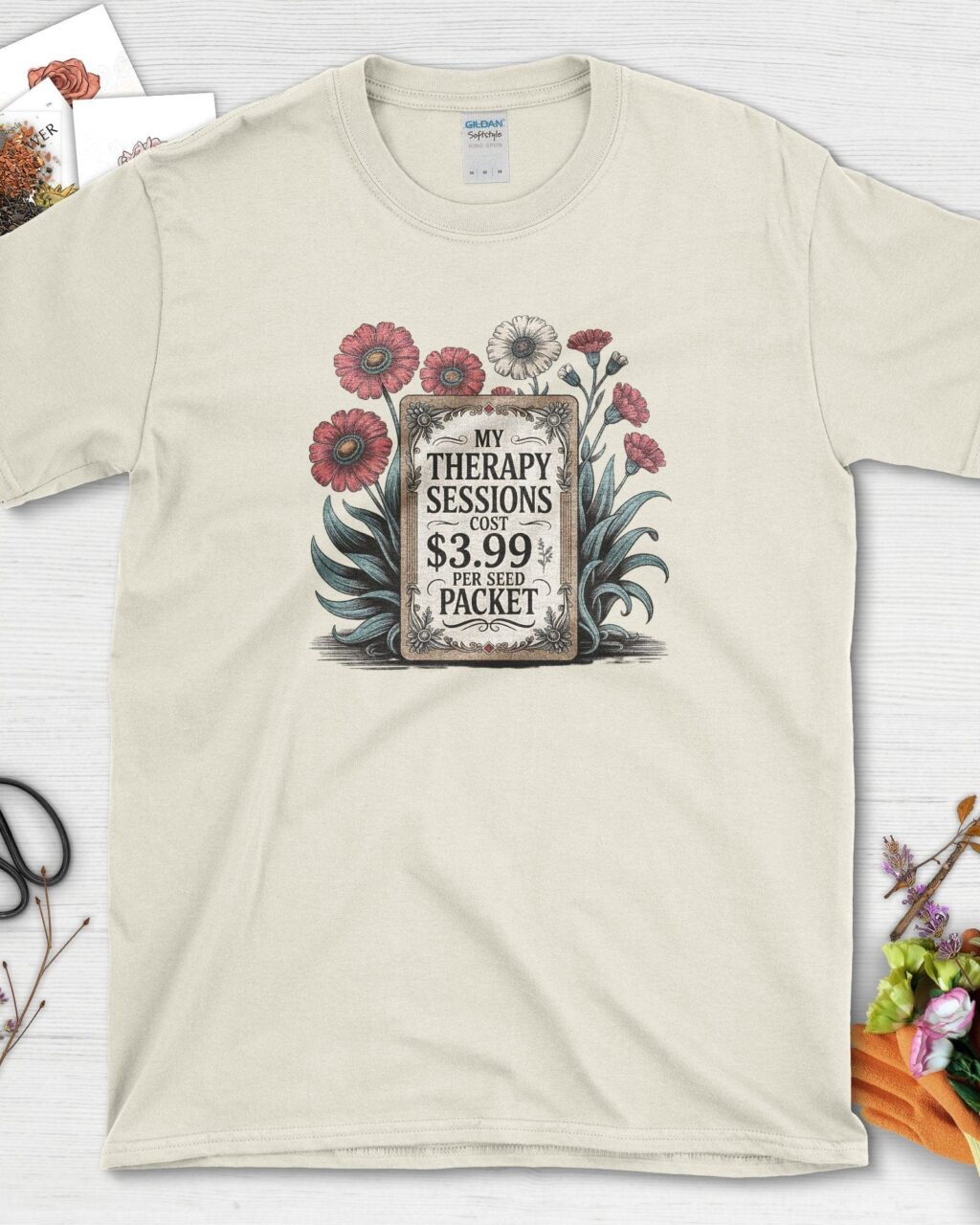 Therapy Sessions Seed Packet T-Shirt