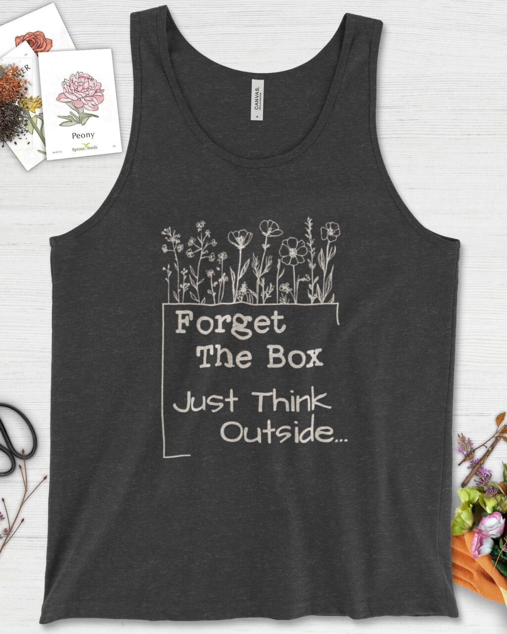 Alternative view of Think Outside the Box Tank Top