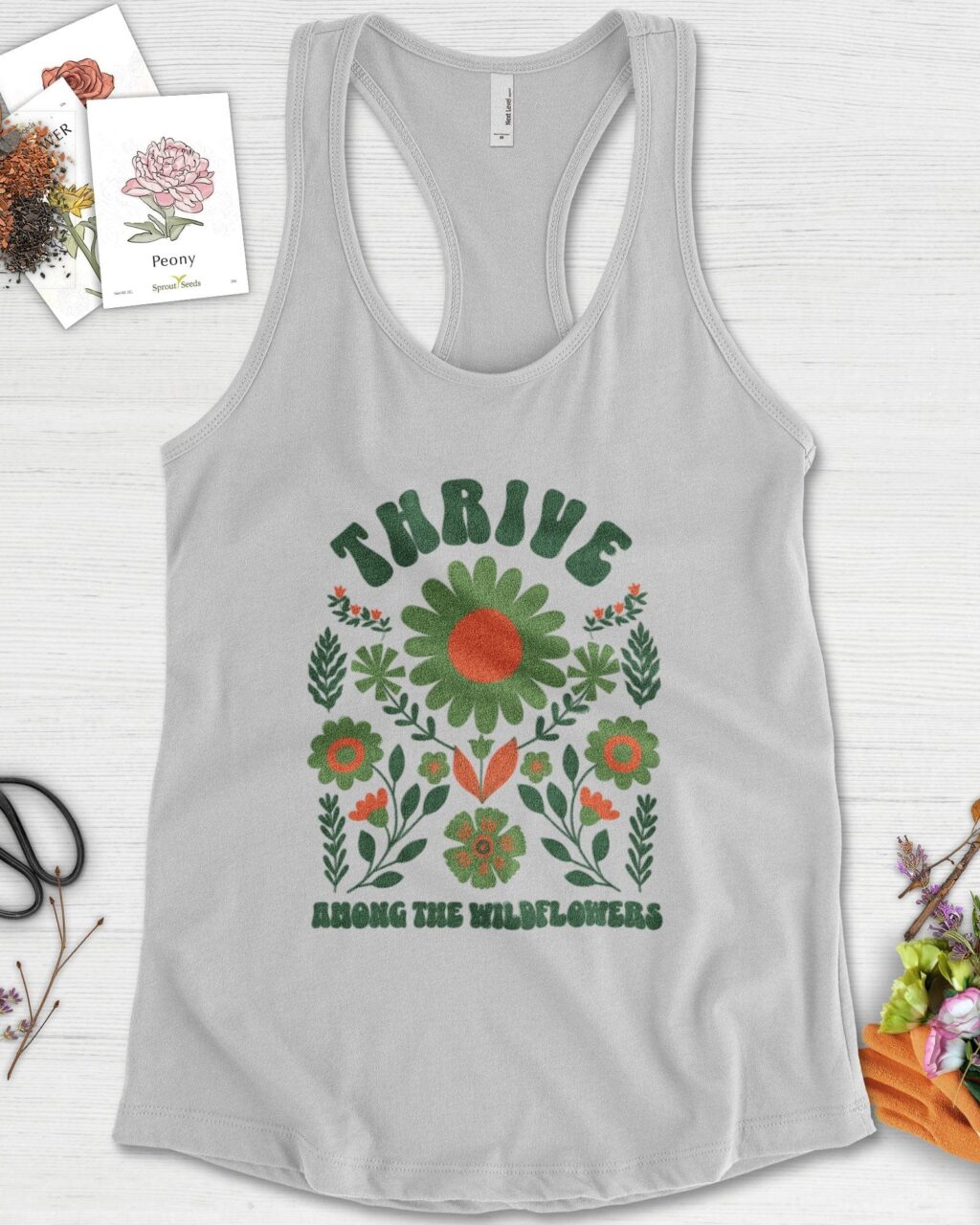 Thrive Among the Wildflowers Racerback
