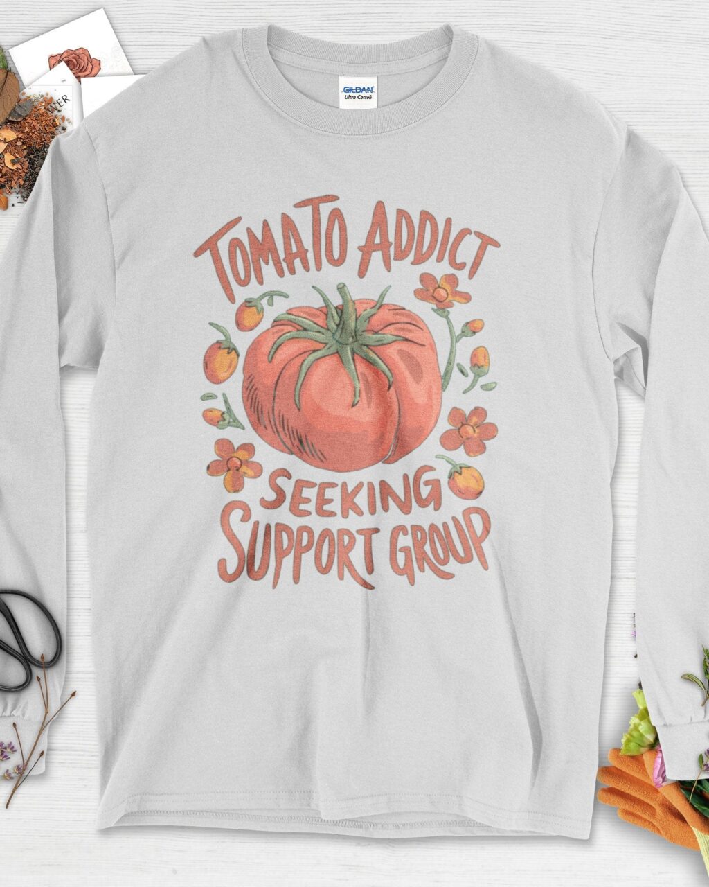Tomato Addict Support Group Long Sleeve