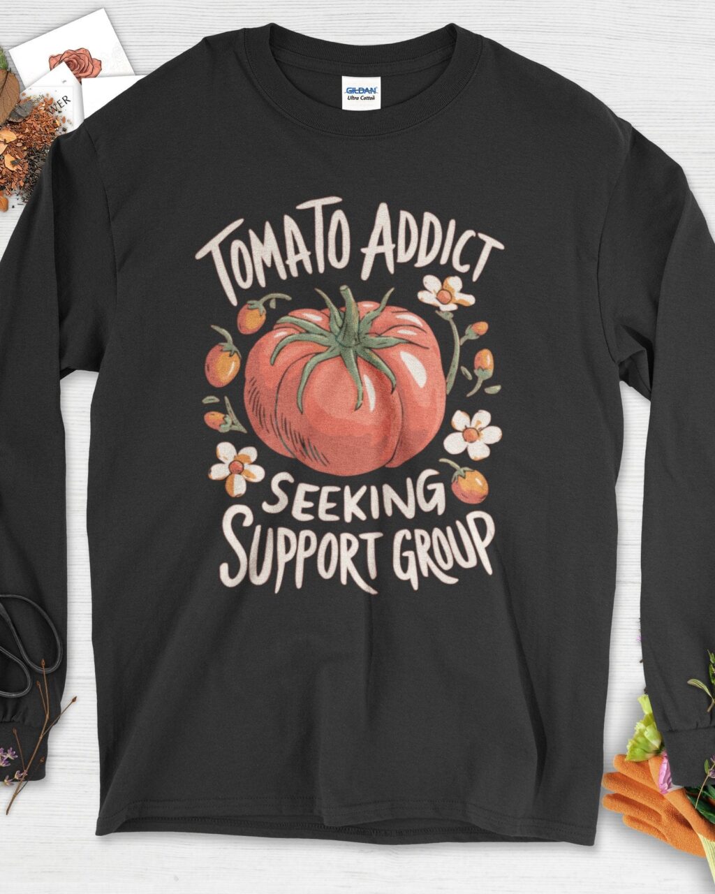 Alternative view of Tomato Addict Support Group Long Sleeve