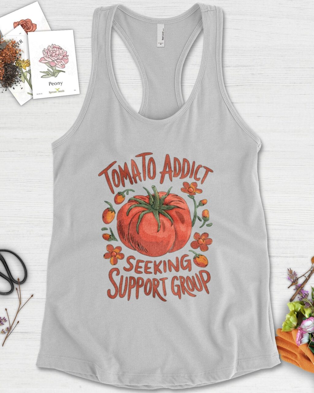 Tomato Addict Support Group Racerback