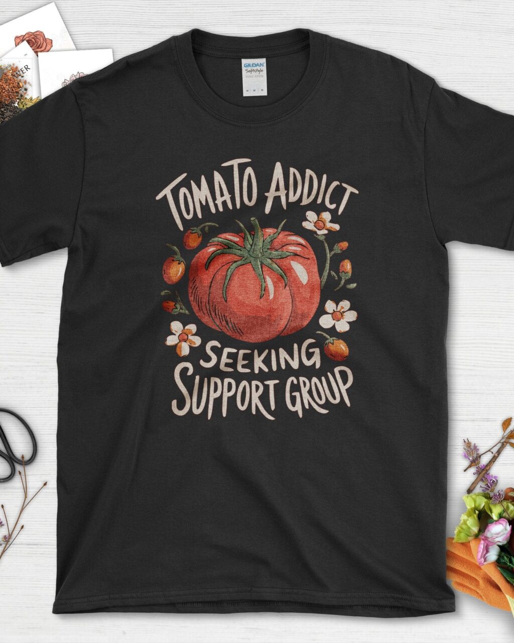 Alternative view of Tomato Addict Support Group T-Shirt