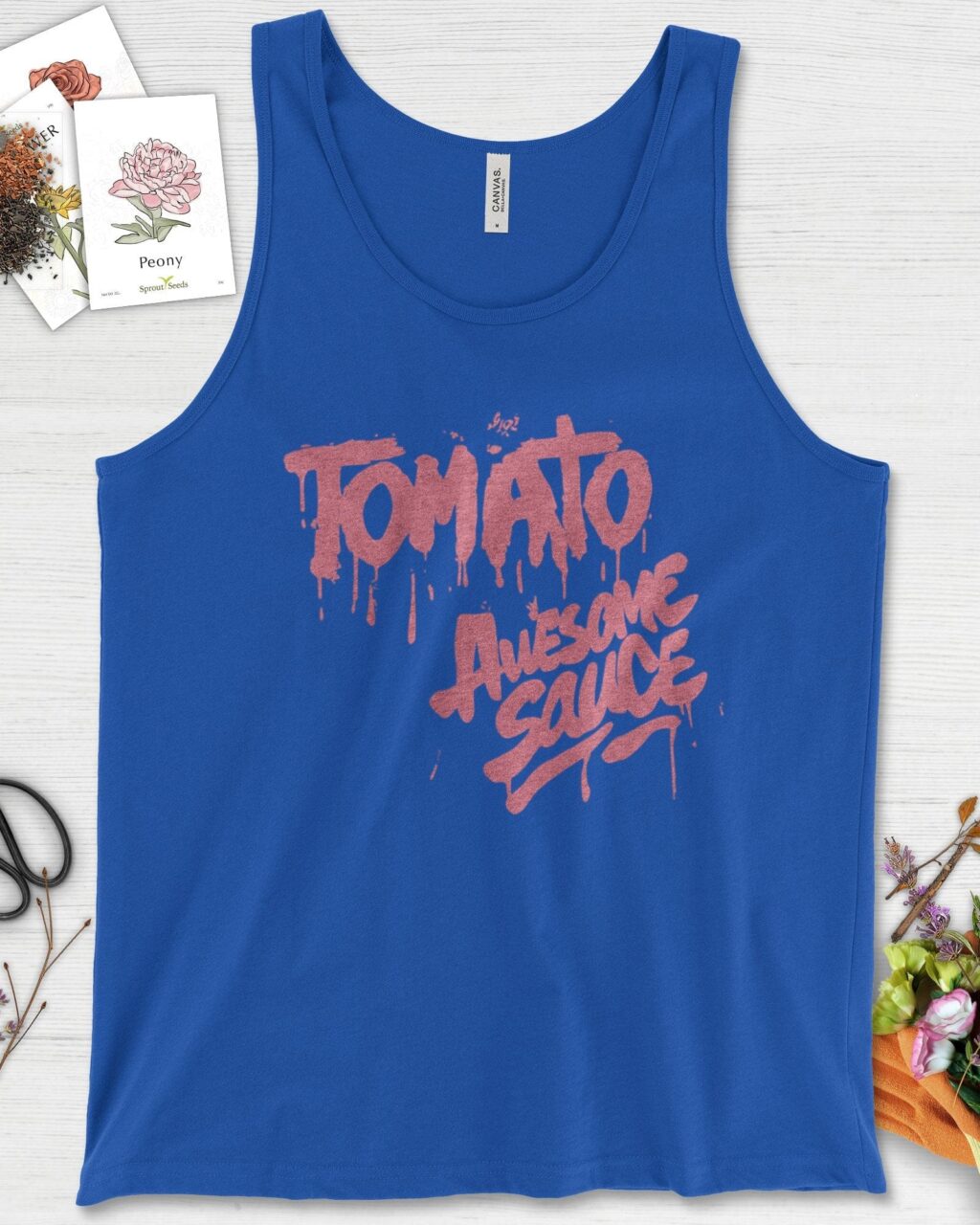 Alternative view of Tomato Awesome Sauce Tank Top